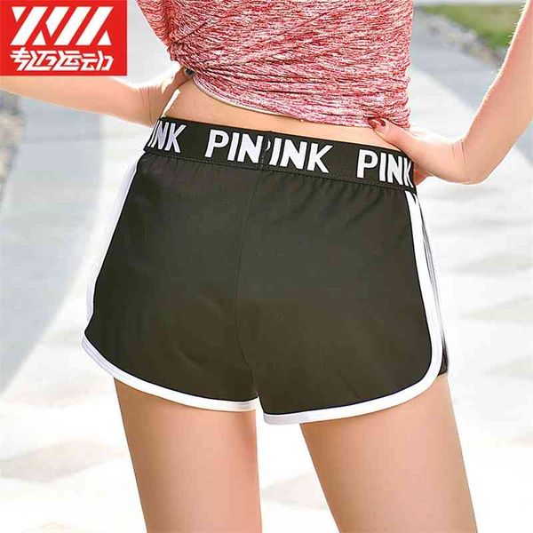 

zhimai summer gymnasium yoga sports letter shorts quick dry thin breathable straight, Black