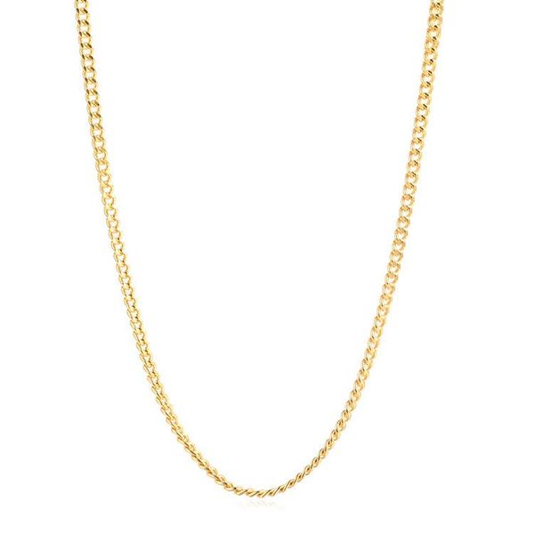 

chains 24k real solid pure gold cuban curb chain necklace, Silver