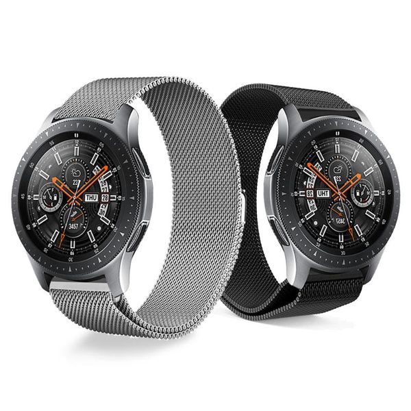 

watch bands milanese band for samsung galaxy 46mm 42mm wrist strap metal stainless steel bracelet s3 smartwatch watchband, Black;brown