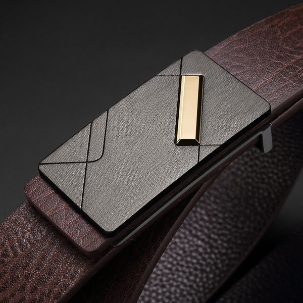 

belt cow leather for men business strap men's cowskin casual belt, Black;brown