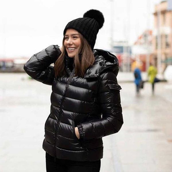 

womens down jacket winter parkas coats women casual outdoor feather man outwear thicken high grade windproof and warm detachable hat outerwe, Black