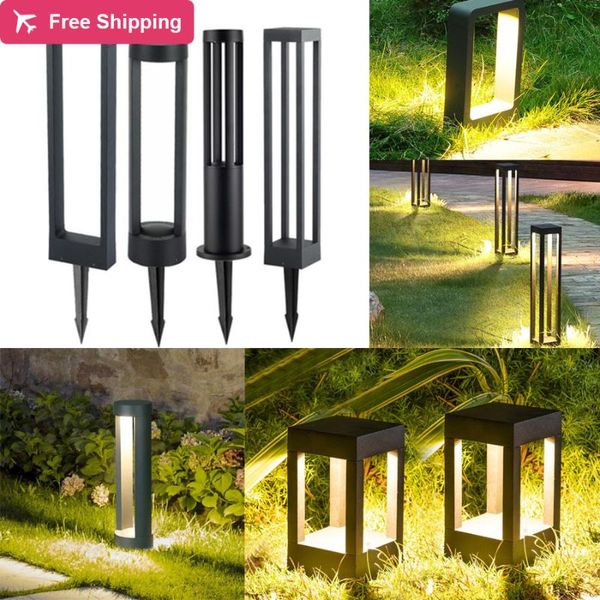 

lawn lamps 10pc 60cm led ground insert lamp aluminum waterproof outdoor garden pillar light villa patio pathway bollard