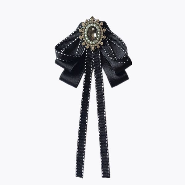 

fashion vintage jewelry bow ties female ribbon brooch college white shirt collar pin flower bowknot necktie accessories gifts, Blue;purple