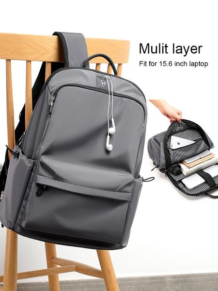

backpack anti-theft men's schoolbag students lightweight casual trendy male mochila15.6inch computer lapravel bag