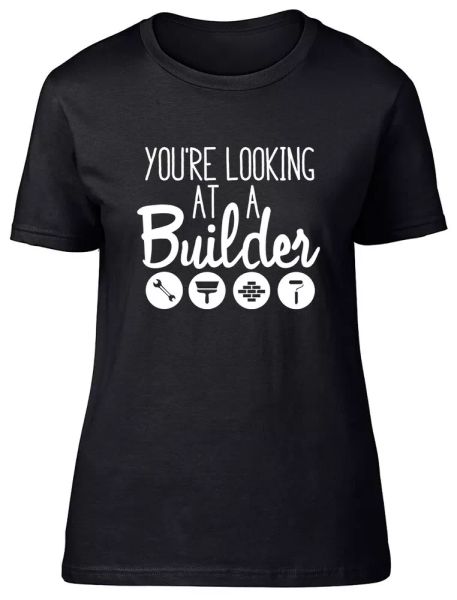 

your looking at a builder fitted womens ladies t shirt, White;black