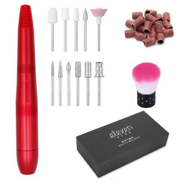 

nail drill & accessories 1 set electric pen manicure machine portable file grinder pedicure tools art