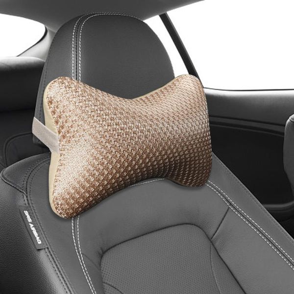 

seat cushions yosolo 1 piece ice mesh cloth head neck support interior accessories car-styling breathable soft car headrest pillow