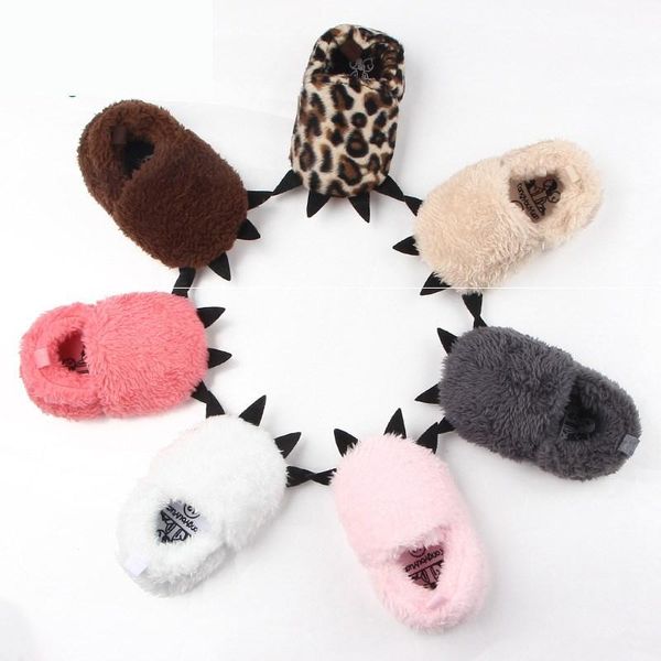 

first walkers winter todder shoes baby boy girl warm born soft bottom non-slip fuzzy cartoon breathable fur cute