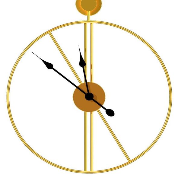 

wall clocks light luxury simple clock fashion household decorative art watch iron european creative living room
