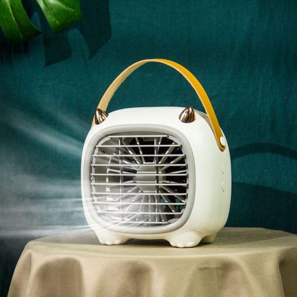 

smart home control portable air conditioner rechargeable evaporative fan with 3 speeds personal cooler handle