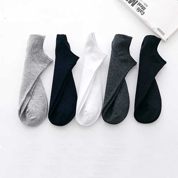

men's boat solid color and line men's casual korean version shallow socks, Black