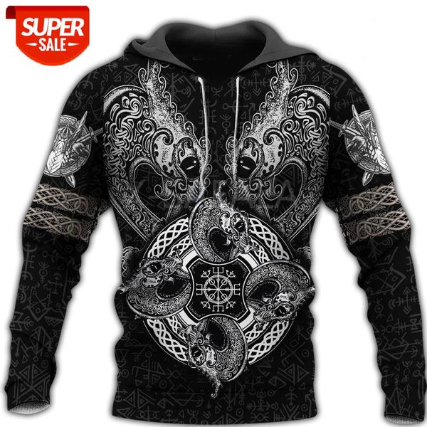 

viking god 3d all over print hoodie man women harajuku outwear zipper pullover sweatshirt casual jacket tracksuit style-1 #vr1d, Black