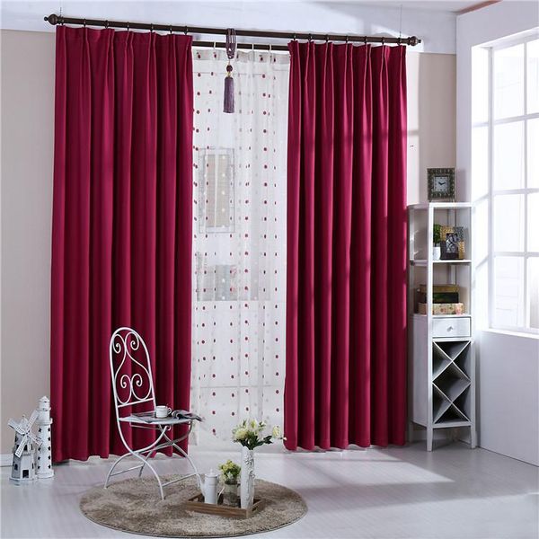 

curtain & drapes high-precision solid fabric curtains living room bedroom balcony