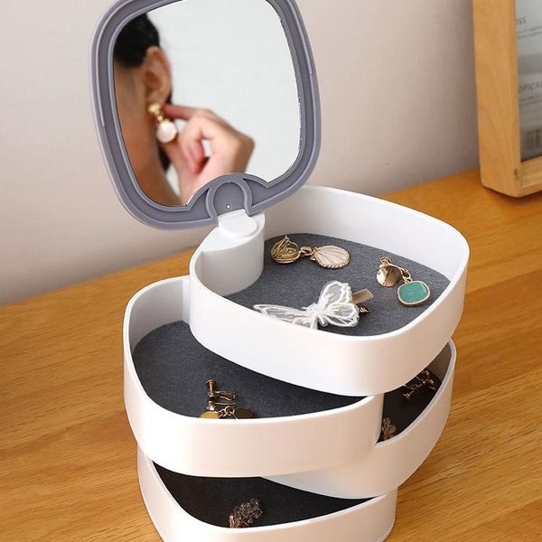 

storage boxes & bins large makeup organizer drawer dustproof jewelry box organizadores deskbk50ss