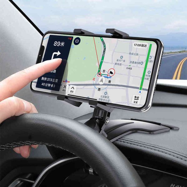 Araba Tutucu 360 Derece Güneş Visor Ayna Dash Paneli Dağı Desteği Otomatik Kavrama Cep Telefonu Sabit Braketi için