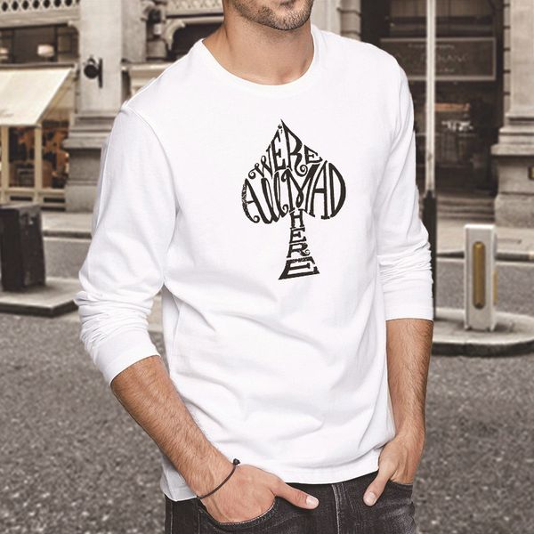 

cotton men's long sve t-shirt spring and autumn trend loose wide cotton sweater round neck long sve t-shirt men, White;black