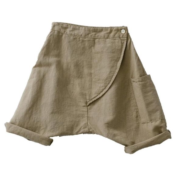 

girls boys long pants cotton linen summer cool kids trousers, Blue