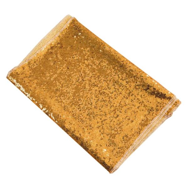 

table cloth 1pc creative cover sequin tablecover household party runner (golden)