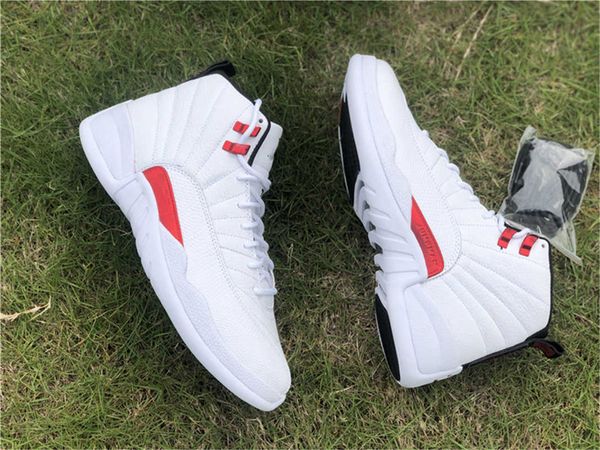 

2021 retro authentic 12 twist jumpman 12s man athletic shoes woman ct8013-106 white university red royalty utility dark concord sports, White;red