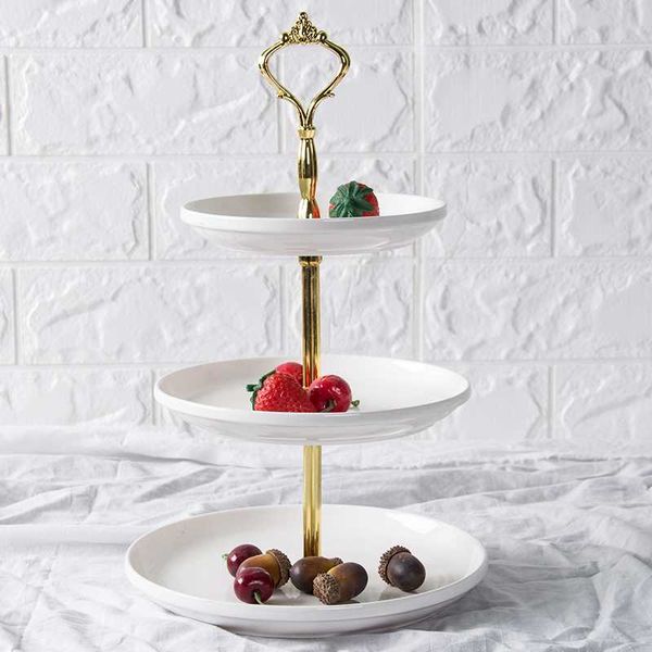 

dishes & plates modern simple factory stocked ceramic dessert porcelain glazed cake stand