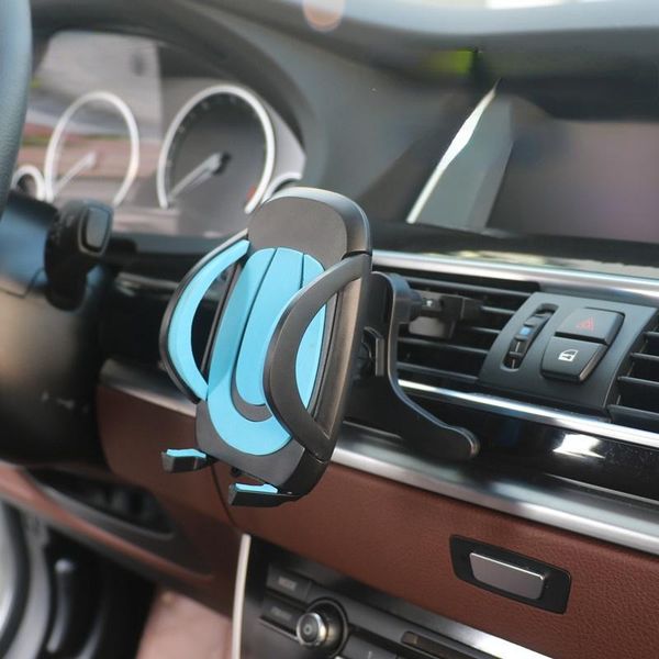 

cell phone mounts & holders car air outlet navigation mobile holder with one-handed access and convenient red yellow blue