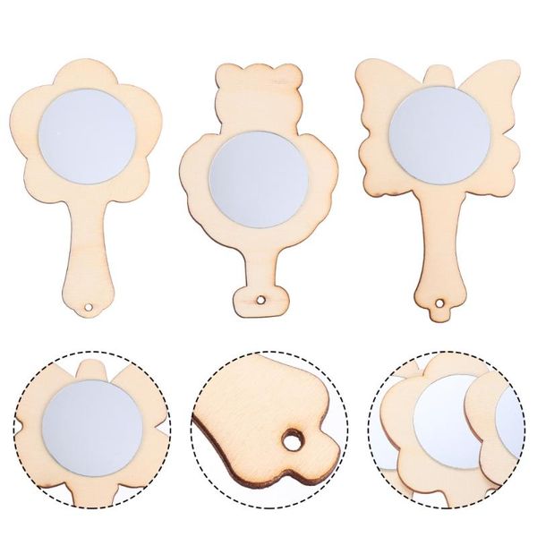 

mirrors 15pcs wooden mini diy painting (random style)