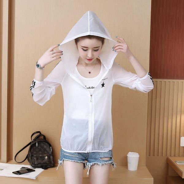 

women's trench coats sun-proof clothing womens 2021 summer korean-style sun-protective casual all-match uv-proof short thin coat women, Tan;black