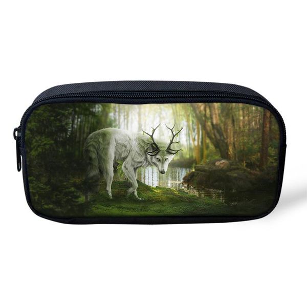 

haoyun kids pencil case fantasy deer pattern students stationery box fashion children's school pen bag girls cute beautician cosmetic b