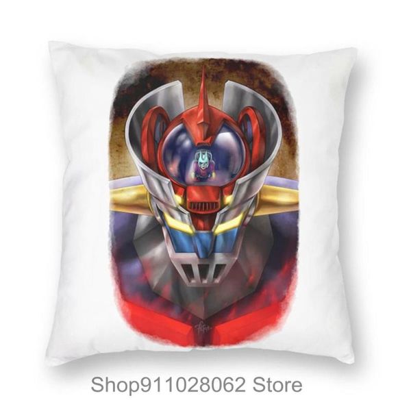 

mazinger z ufo throw pillows covers cases velvet pillowcase cushion firm farmhouse euro dog small 26x26 navy blue home decor cushion/decorat