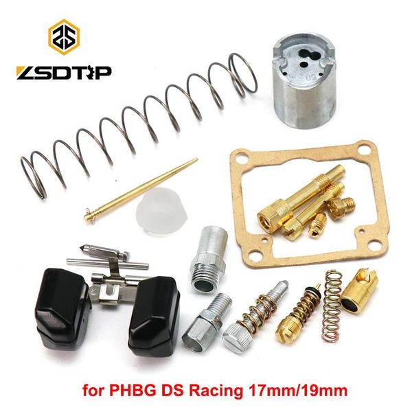 

motorcycle fuel system zsdtrp carburetor repair gasket kit for dellorto phbg ds racing 17mm 19mm float needle seat spare parts