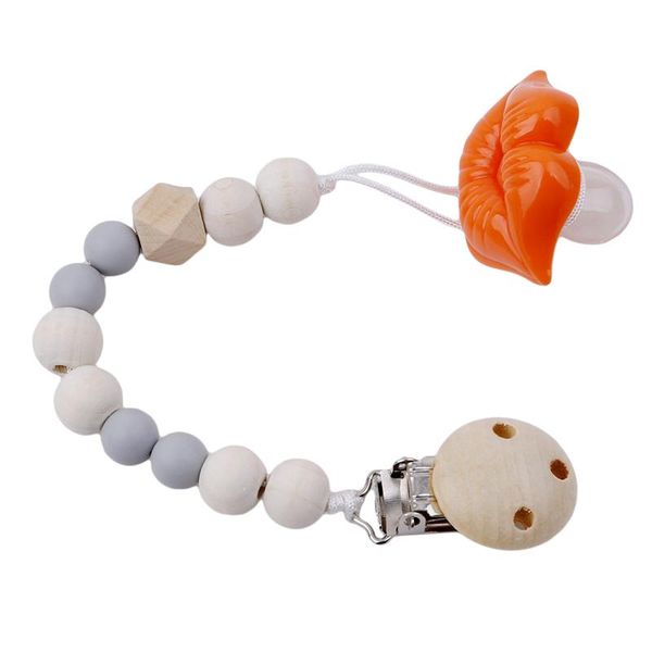 

wooden pacifier clips non-toxic soother baby holder teething toy attache sucette dummy clip for kids pacifiers#