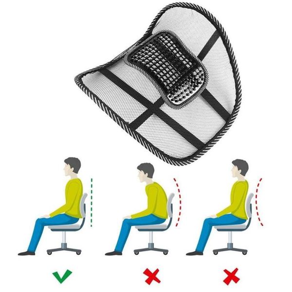 

seat cushions ice mesh leather backrest lumbar cushion support office