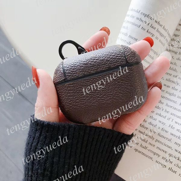 

fashion designer headset accessories for airpods pro 1 2 3 cover case luxury letters printed protection protector package hook earphone case
