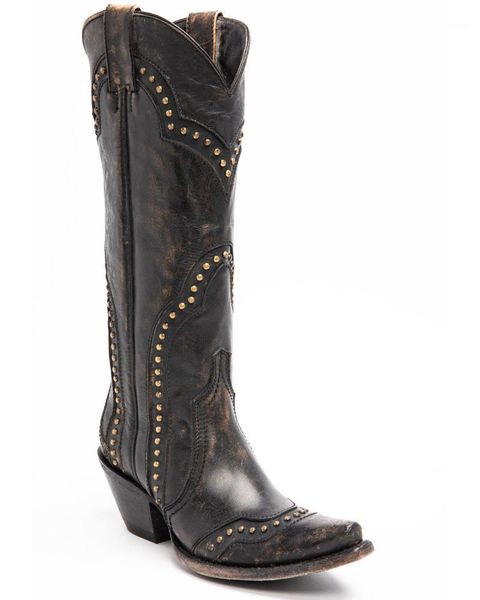

boots women's rite a way western - snip toe1, Black