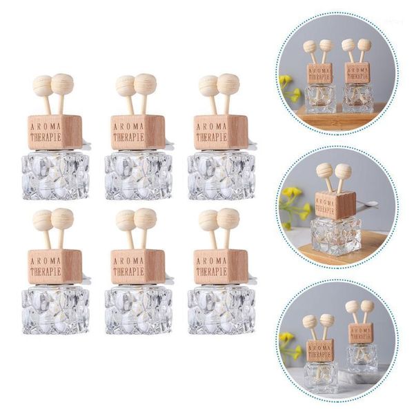 

storage bottles & jars 6 pcs air vent aroma bottle car freshener container diffuser