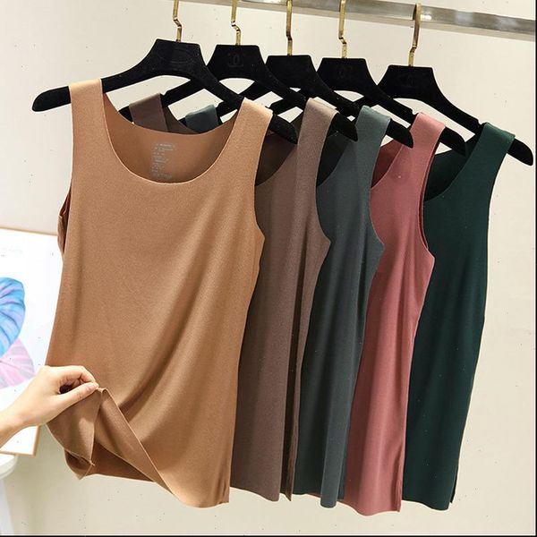 

women tank cotton elasticity sleeveless summer ribbed female solid vests o neck plus size cropped feminino, White