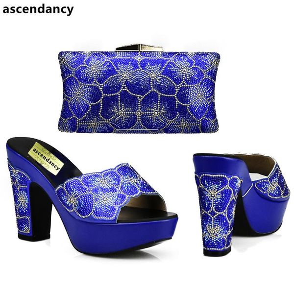 

royal blue shoes and bag sets for women african matching bags italian in dress, Black