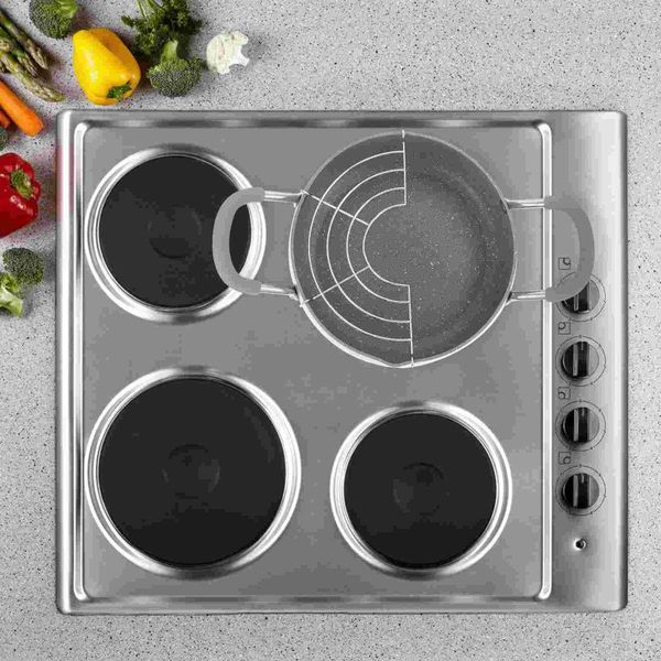 

pans 1pc mini frying pot chicken pan japanese tempura fryer with drain rack