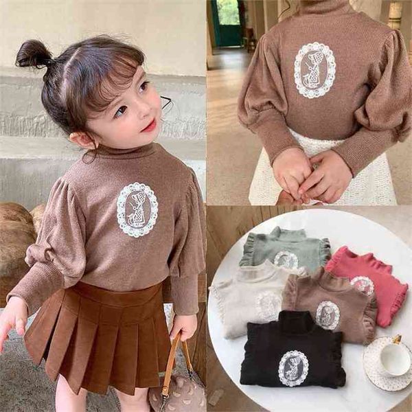 

gooporson winter fleece warm kids clothes lace cartoon long sleee shirt little girls christmas costume children outfits 210715, White;black