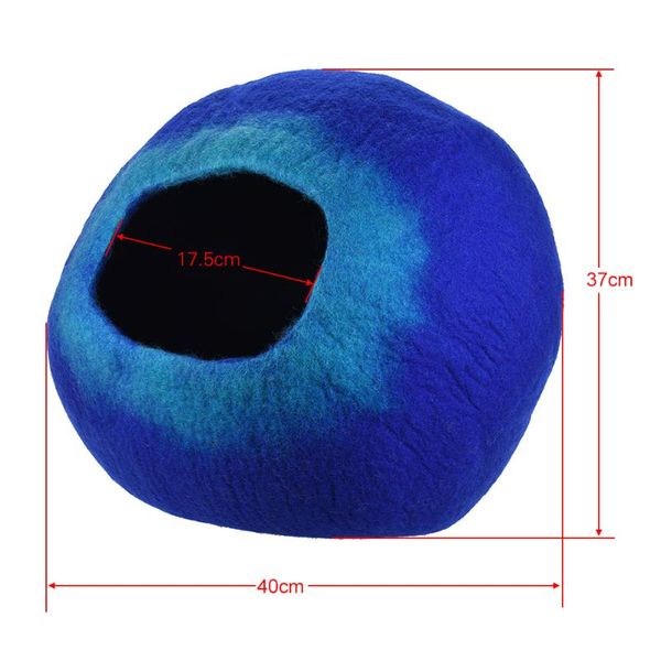 

cat beds & furniture pet home cats puppy handcrafted felted wool cave bed nest soft comfortable for large and kittens