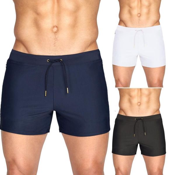 

men's shorts men swimwear shorts, high waist side breathable mesh swim trunks swimsuit bottom skly, White;black