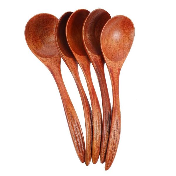 

spoons 5pcs creative japanese style soup scoops rice eating (coffee)