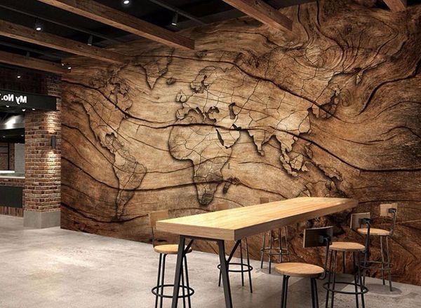 

wallpapers custom wallpaper vintage wood grain background wall living room bedroom tv mural 3d restaurant