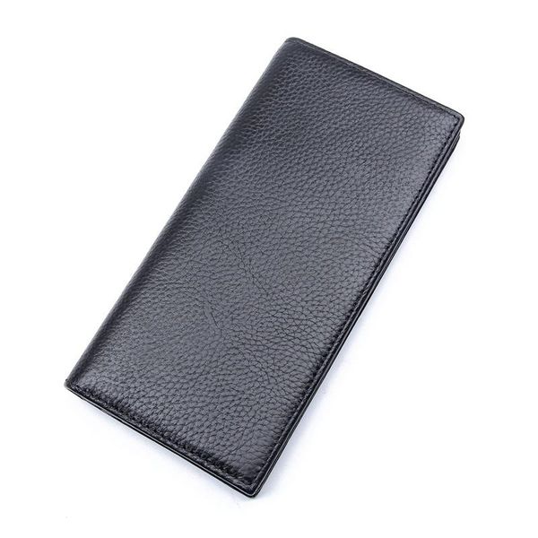 

wallets genuine leather men wallet rfid protection long purse men's style business card holder clutch bag r-8030a-1, Red;black