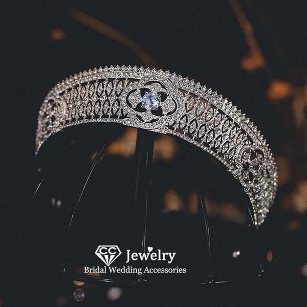 

hair clips & barrettes vintage crowns women hairwear wedding accessories engagement ornaments bridal crown flower shape headpiece tiaras, Golden;silver