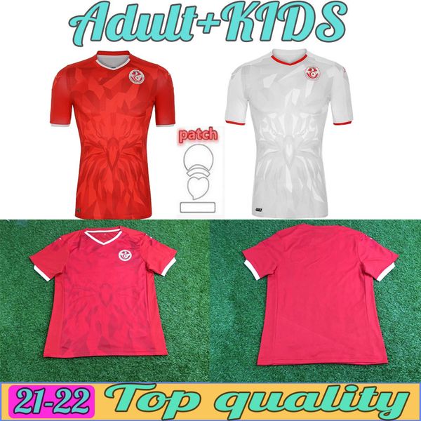 

20 21 tunisia soccer jersey fans &tees 2021 jerseys msakni khazri sliti ben yousse hamza home away football shirt maillot de foot thailand, Black