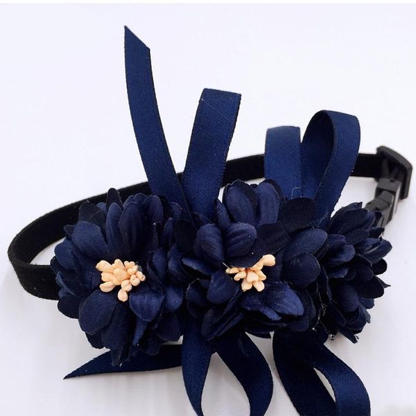 

cat costumes elegant wedding flower pet collar princess necklace fake dog collars grooming accessories married party