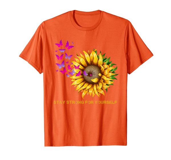 

Stay Strong For Yourself Butterfly Sunflower T-Shirt, Mainly pictures