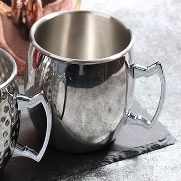 

mugs 530ml 18 ounces moscow mule mug stainless steel coffee cup for beer cocktail drinking kitchen bar home party supplies kitche