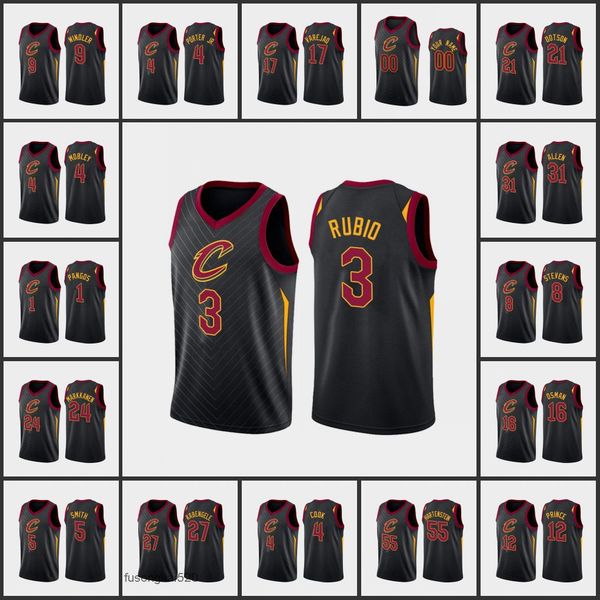 

printed custom clevelandcavaliersmen j.r. smith cedi osman taurean prince dylan windler lamar stevens custom black statement jersey